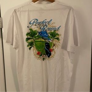 Perfect Round golf White Graphic T-Shirt